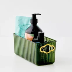 Acrylic Bottle Storage Container Green