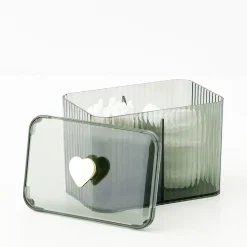 Acrylic Storage Canister Green