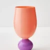 Aden Wine Glass Peach