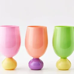 Aden Wine Glass Peach