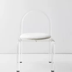 Arch Lucite Accent Chair White