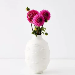 Baci Ceramic Vase White