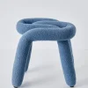 Berber Stool Boucle Blue
