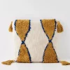 Boho Cotton Cushion With Insert Nude/Beige
