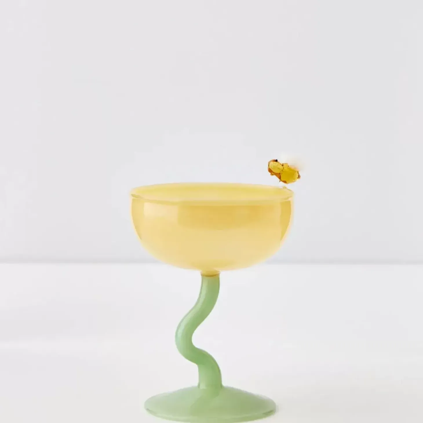Bumble Cocktail Glass Yellow/Green