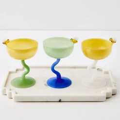 Bumble Cocktail Glass Yellow/Green