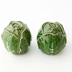 Cabbage Ceramic Salt & Pepper Shakers