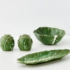 Cabbage Ceramic Salt & Pepper Shakers