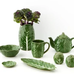 Cabbage Ceramic Tea Pot Green