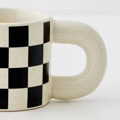 Checkerboard Ceramic Mug