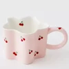 Cherry Ceramic Mug Pink