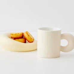 Cloud Ceramic Mug Set Yellow