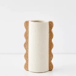 Copacabana Ceramic Vase Ivory