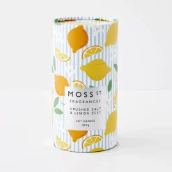 Crushed Salt & Lemon Zest Soy Scented Candle