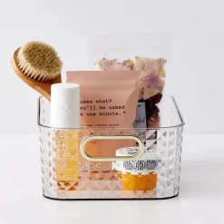 Crystal Cut Storage Container Clear