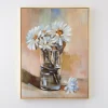 Daisy Garden Framed Canvas Oil Painting