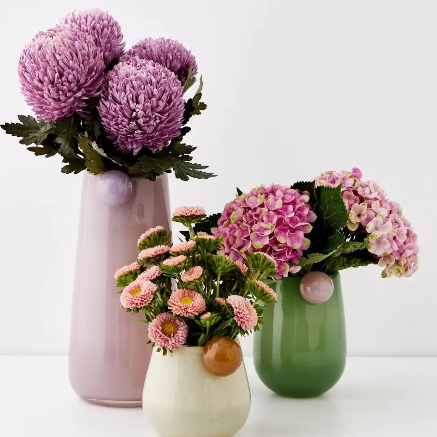 Droplet Small Coloured Glass Vase Yellow