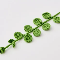 Eucalyptus Hand Knitted Crochet Flower Green