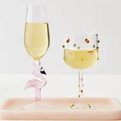 Flamingo Stem Champagne Glass