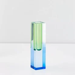Kaleidoscope Ombre Acrylic Vase Navy/Green