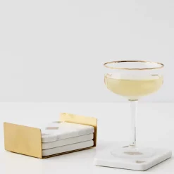 Lady Luck Marble Coaster Set