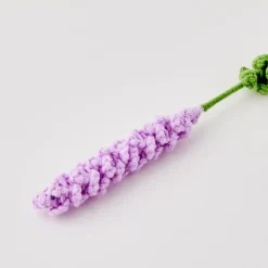 Lavender Hand Knitted Crochet Flower Purple