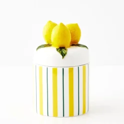 Lemon Ceramic Canister