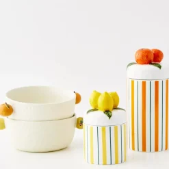 Lemon Ceramic Canister