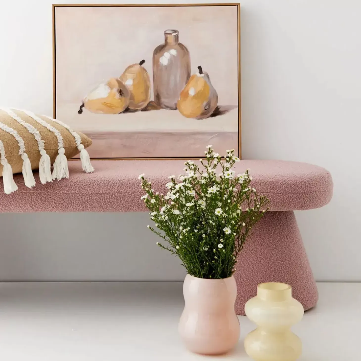 Newport Cotton Cushion With Insert Natural/White