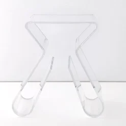 Paperclip Acrylic Side Table Clear
