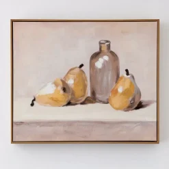 Pears Framed Canvas Oil Painting