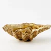 Resin Clam Sculpture Small Gold