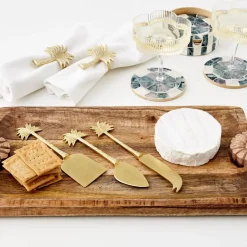 Ribbed Flower Champagne Glass Set Of 2