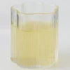 Ribbed Flower Glass Tumbler