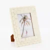 Scalloped Bone Photo Frame Ivory