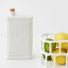 Sicilian Ceramic Olive Oil Bottle Ivory