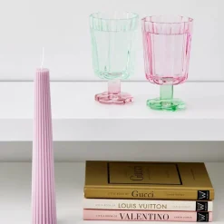 Soy Taper Candle Pink