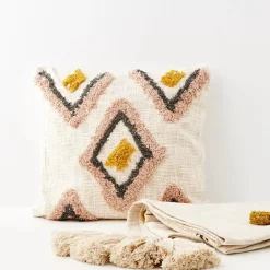 Spring Cotton Throw Blanket Off White