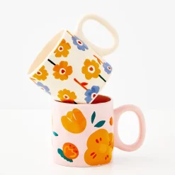 Springtime Ceramic Mug Pink