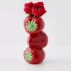 Stacked Strawberry Ceramic Vase