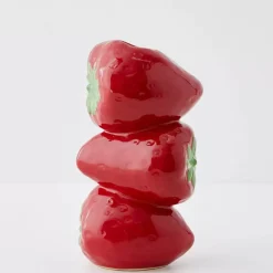 Stacked Strawberry Ceramic Vase