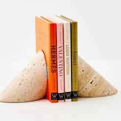 Travertine Stone Bookends