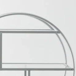 Vintage Style Bar Cart Silver