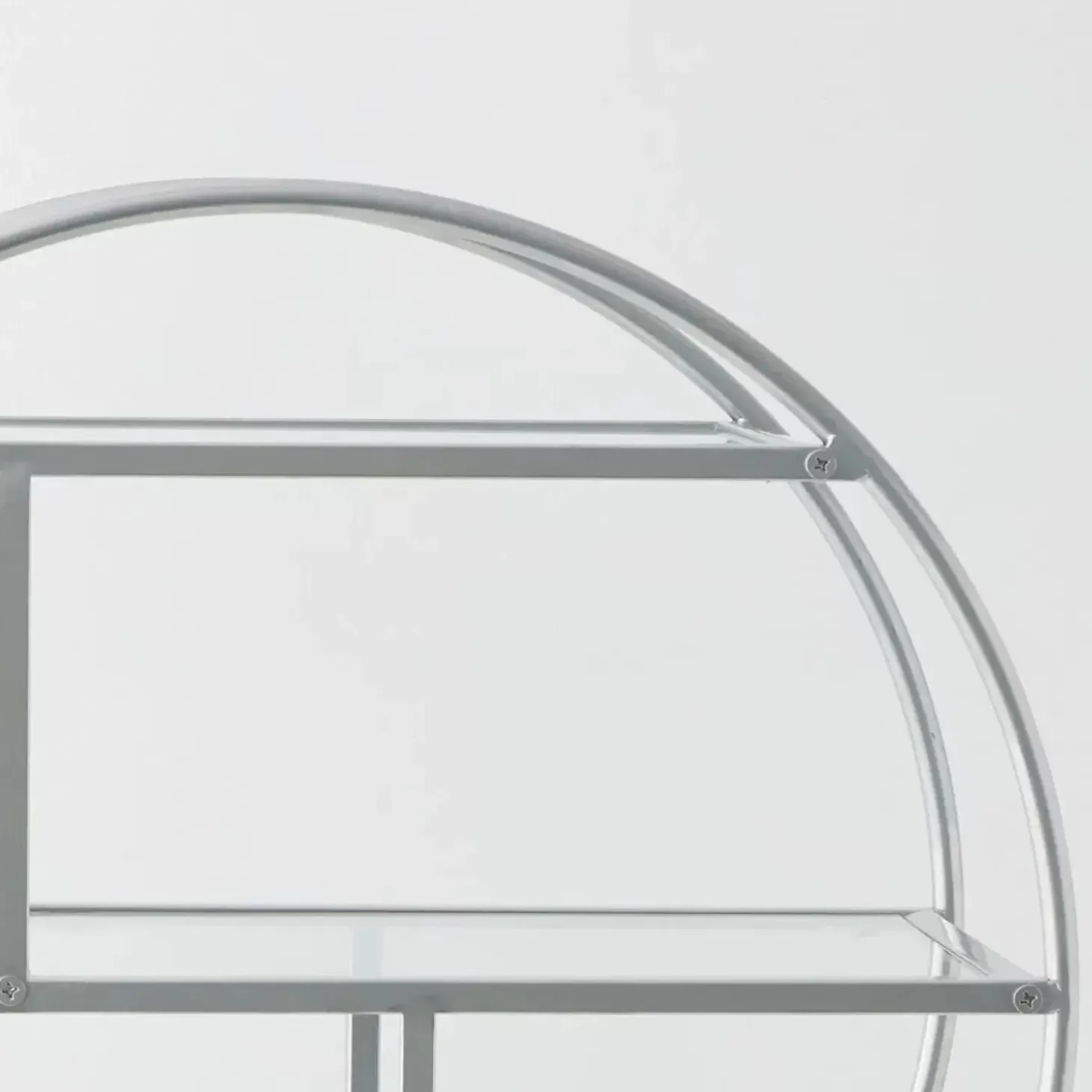 Vintage Style Bar Cart Silver