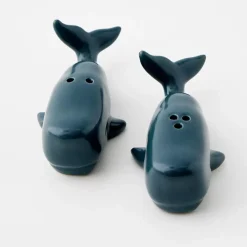 Wally Whale Ceramic Salt & Pepper Shakers
