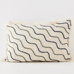 Waves Cotton Cushion With Insert