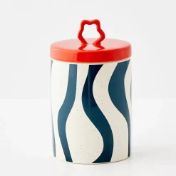 Whorl Kitchen Ceramic Canister Tall